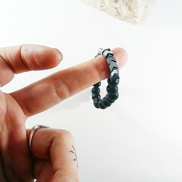 Hematite Vitality Essential Oil Lava Rock - Picture 7 of 8